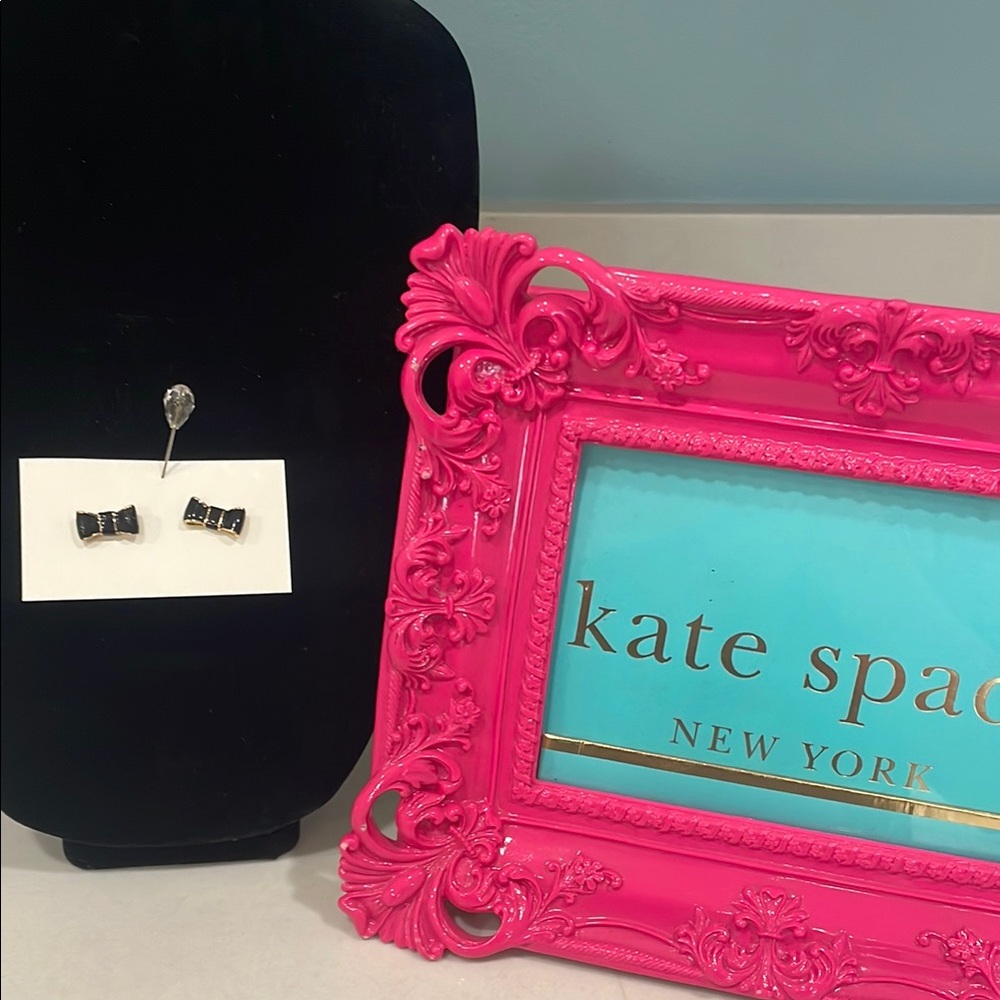 Kate Spade Black Bow Earrings